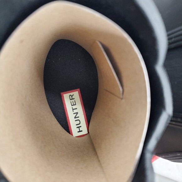 HUNTER Rain Boots Woman's 9 Original Chelsea Black Classic Waterproof Rainboots - Picture 9 of 13